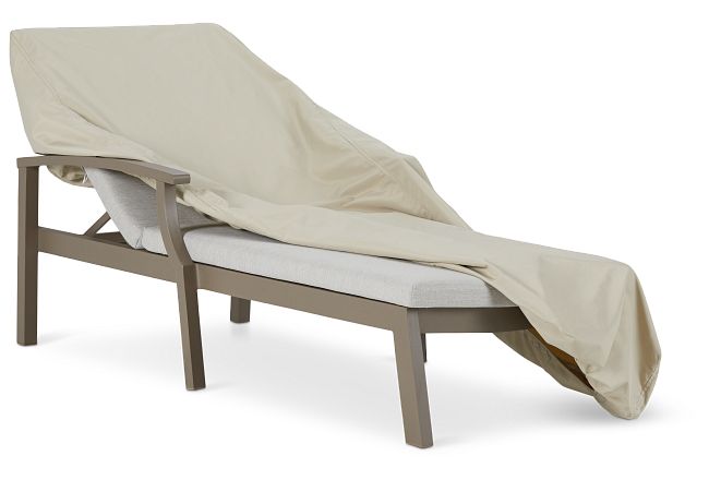 Khaki Small Outdoor Chaise Cover