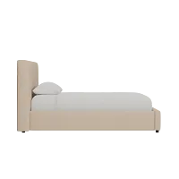 Grayton Elite Taupe 44" Upholstered Platform Bed