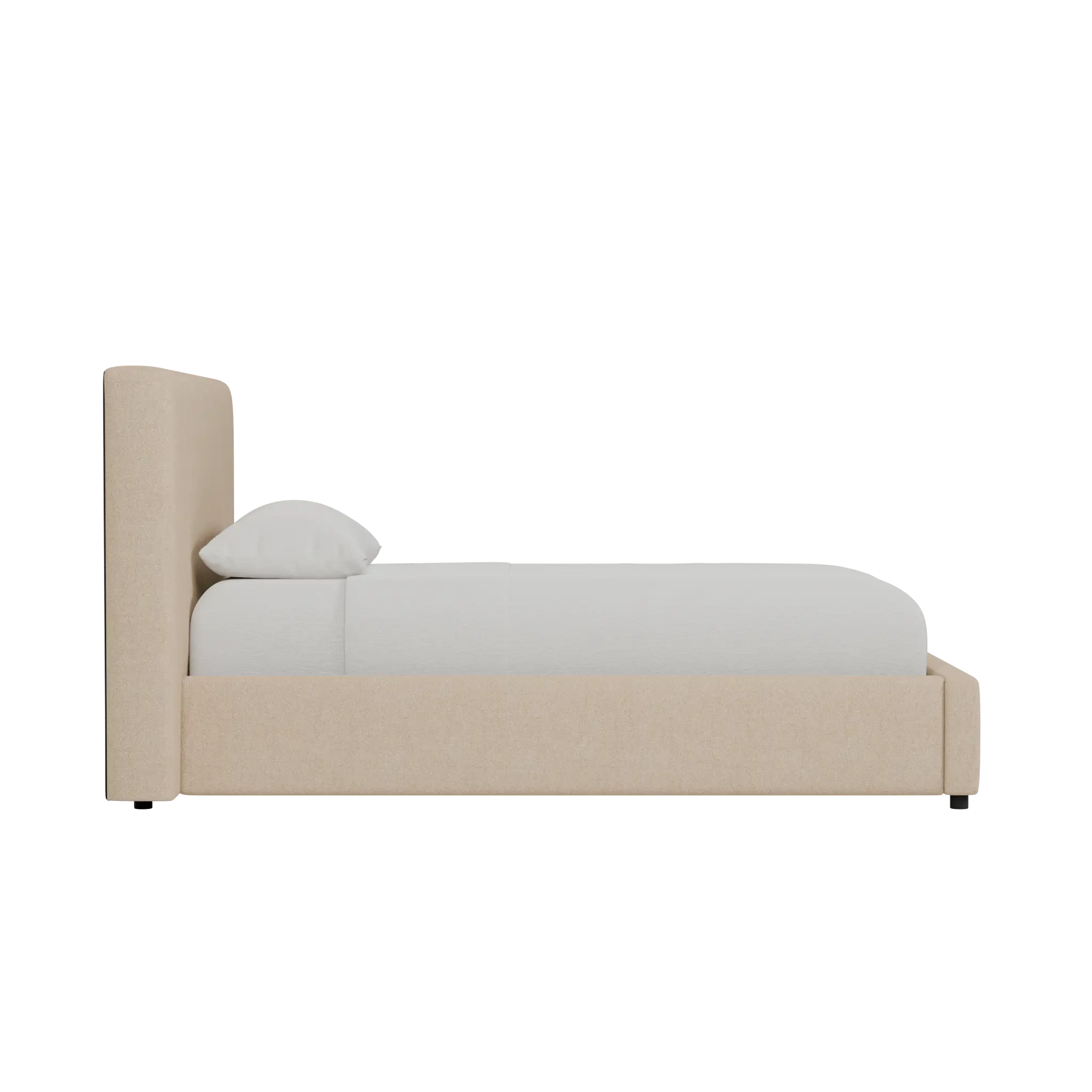 Grayton Elite Taupe 44" Upholstered Platform Bed Grayton Elite Taupe 44" Upholstered Platform Bed