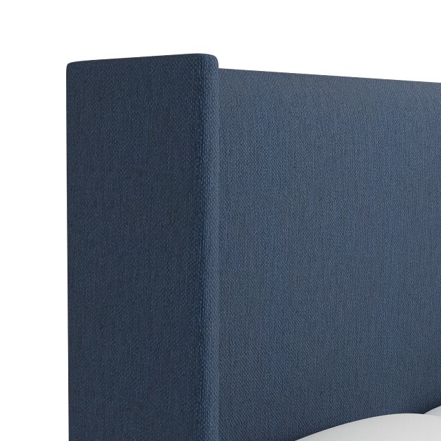 Captiva Revenue Dark Blue 60" Upholstered Shelter Bed
