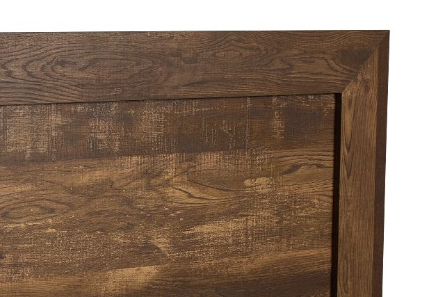 Ollie Dark Tone Panel Bed