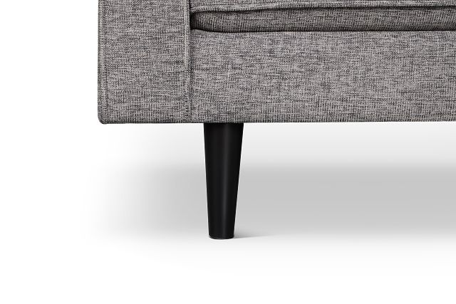 Milo Gray Fabric Small Right Bumper Sectional