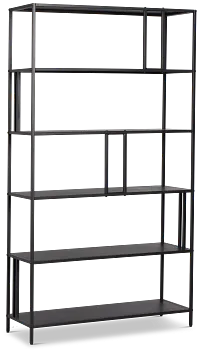 Meggie Black Bookcase