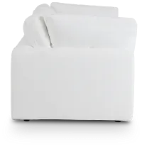 Grant White Fabric Sofa