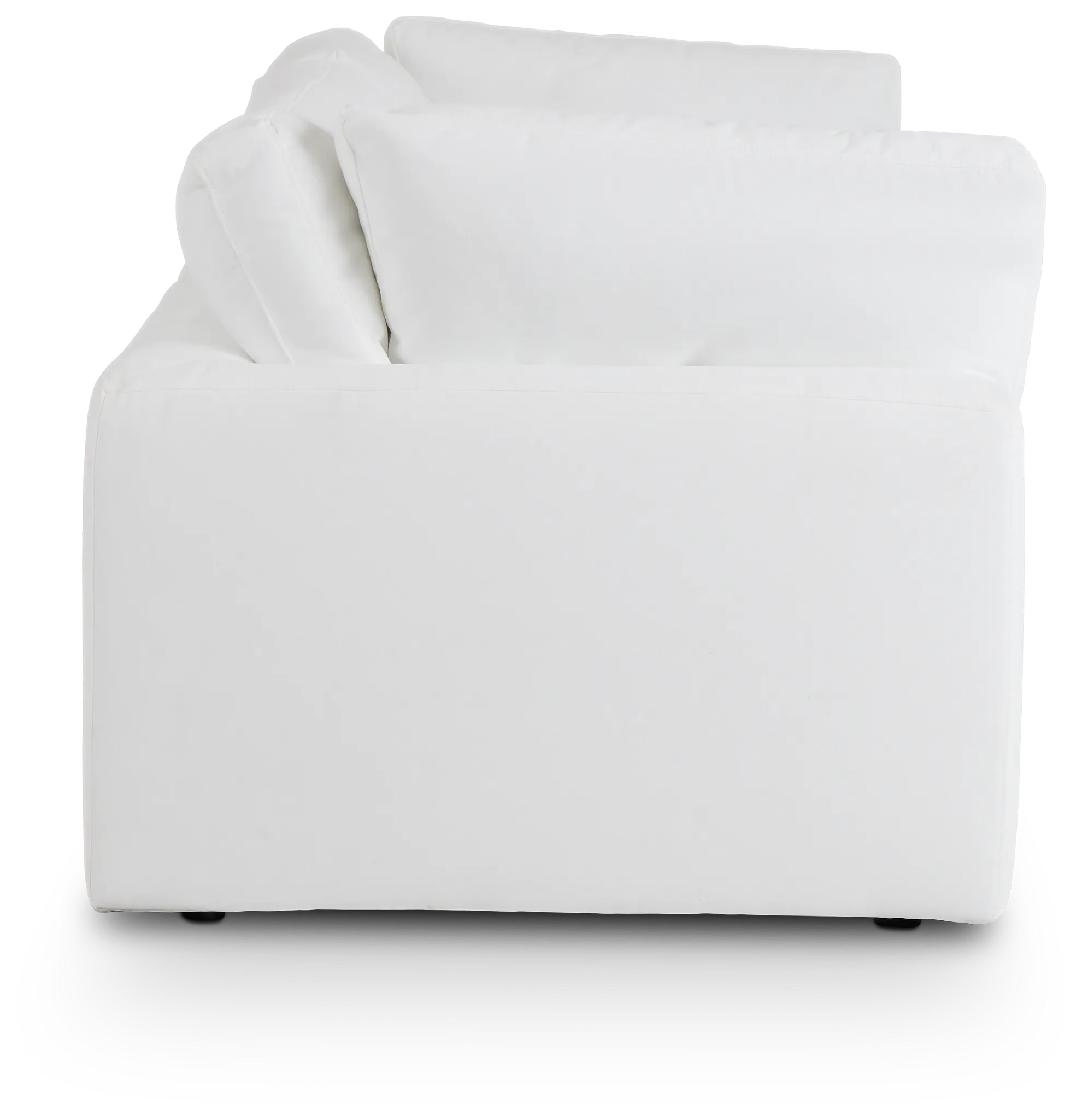 Grant White Fabric Sofa