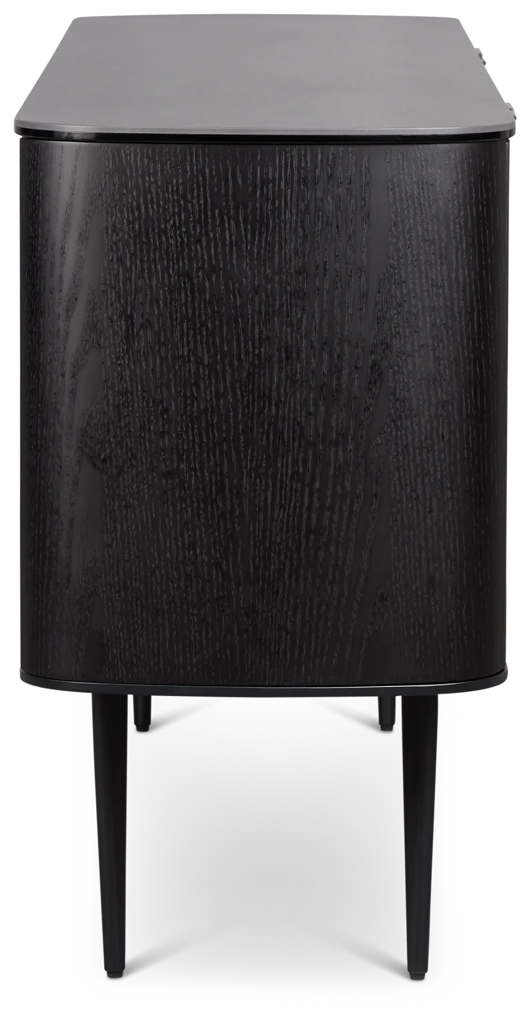 Kayden Black Four-door Cabinet