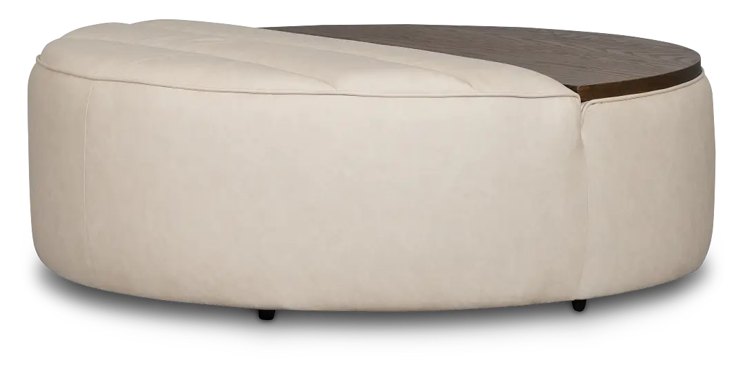 Sawyer Ivory Micro Storage Ottoman Sawyer Ivory Micro Storage Ottoman