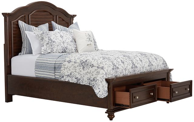 Savannah Dark Tone Mansion Storage Bed