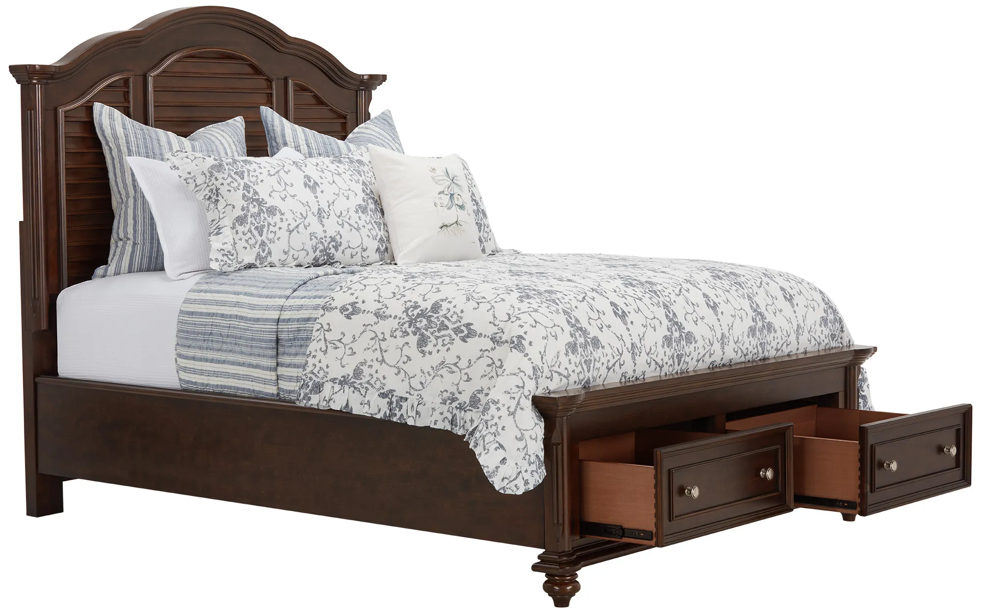 Savannah Dark Tone Mansion Storage Bed