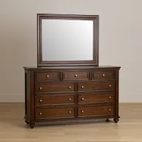 Savannah Dark Tone Dresser & Mirror
