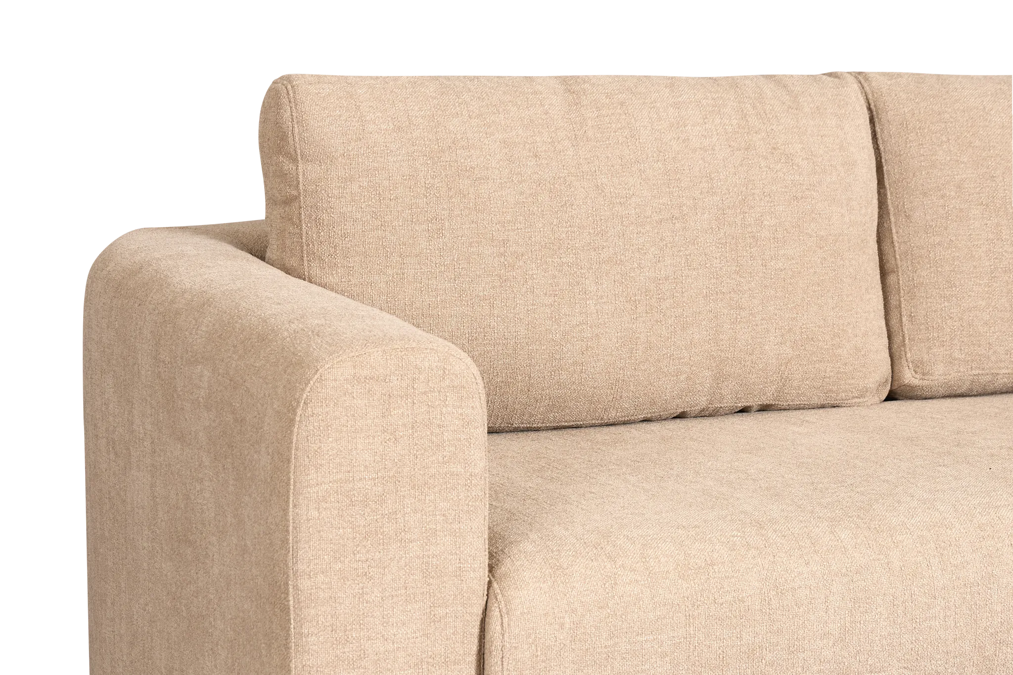 Alma Taupe Fabric Right Chaise Sectional