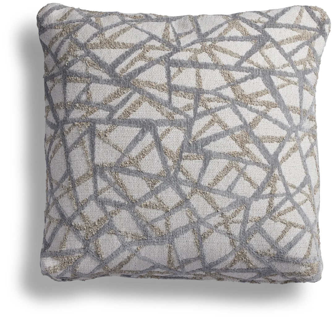 Webinar Gray 18" Accent Pillow