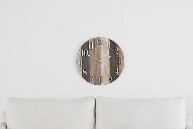 Brooks Brown Wall Clock