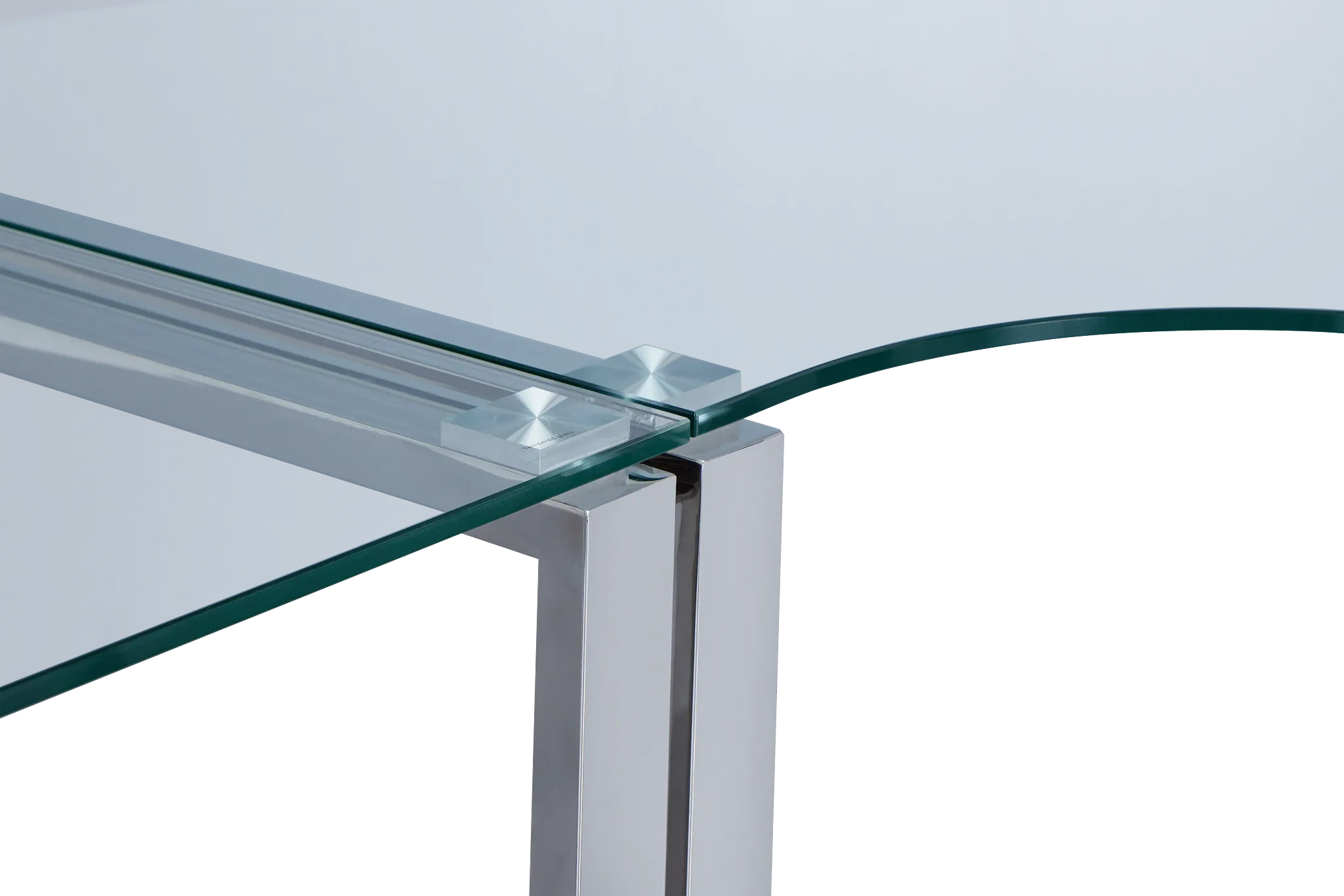 Olympia Glass Large Corner Desk