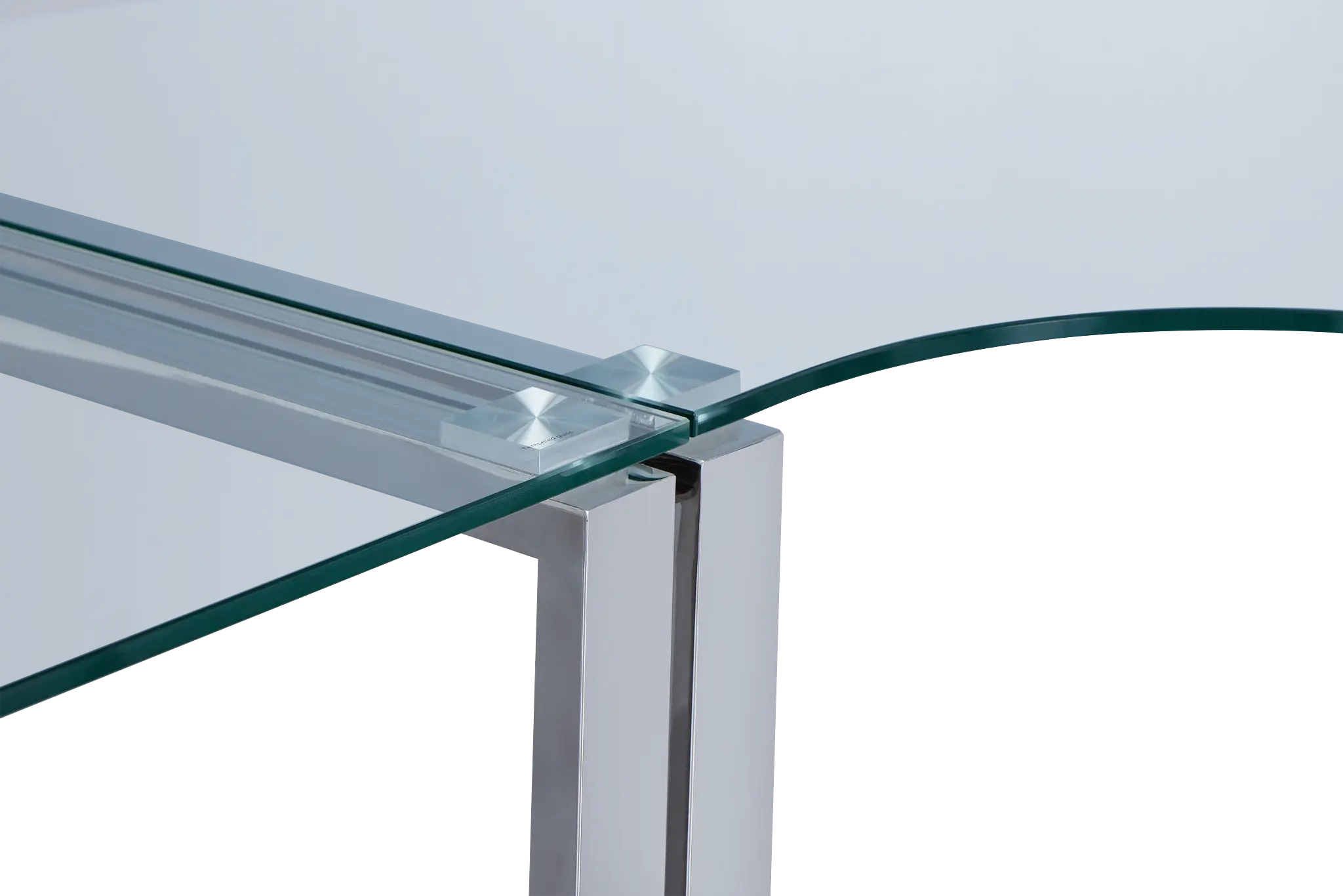 Olympia Glass Large Corner Desk Olympia Glass Large Corner Desk