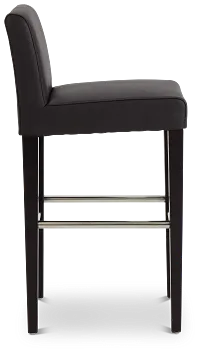 Cane Dark Brown Micro 30" Upholstered Barstool