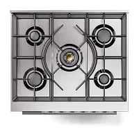 Ilve Professional Plus Ii Black 30" Dual Fuel Range