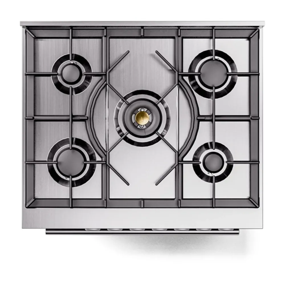 Ilve Professional Plus Ii Black 30" Dual Fuel Range