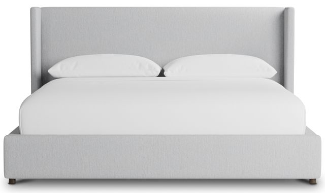 Captiva Delray Light Gray 48" Upholstered Shelter Bed