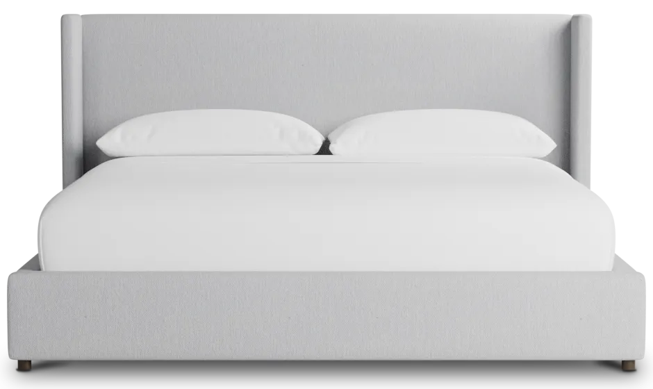 Captiva Delray Light Gray 48" Upholstered Shelter Bed