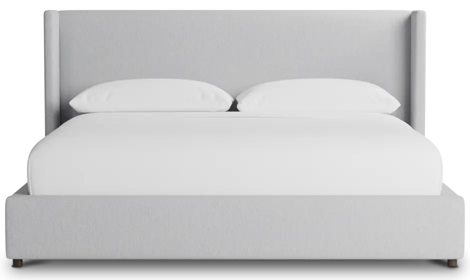 Captiva Delray Light Gray 48" Upholstered Shelter Bed Captiva Delray Light Gray 48" Upholstered Shelter Bed