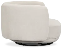 Presley Light Gray Fabric Swivel Chair