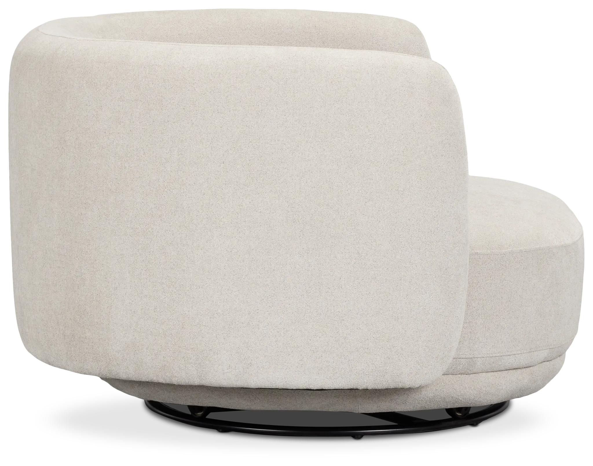 Presley Light Gray Fabric Swivel Chair