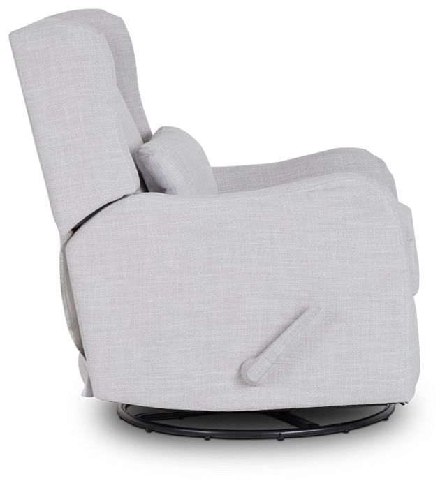 Georgia Gray Fabric Swivel Glider Recliner