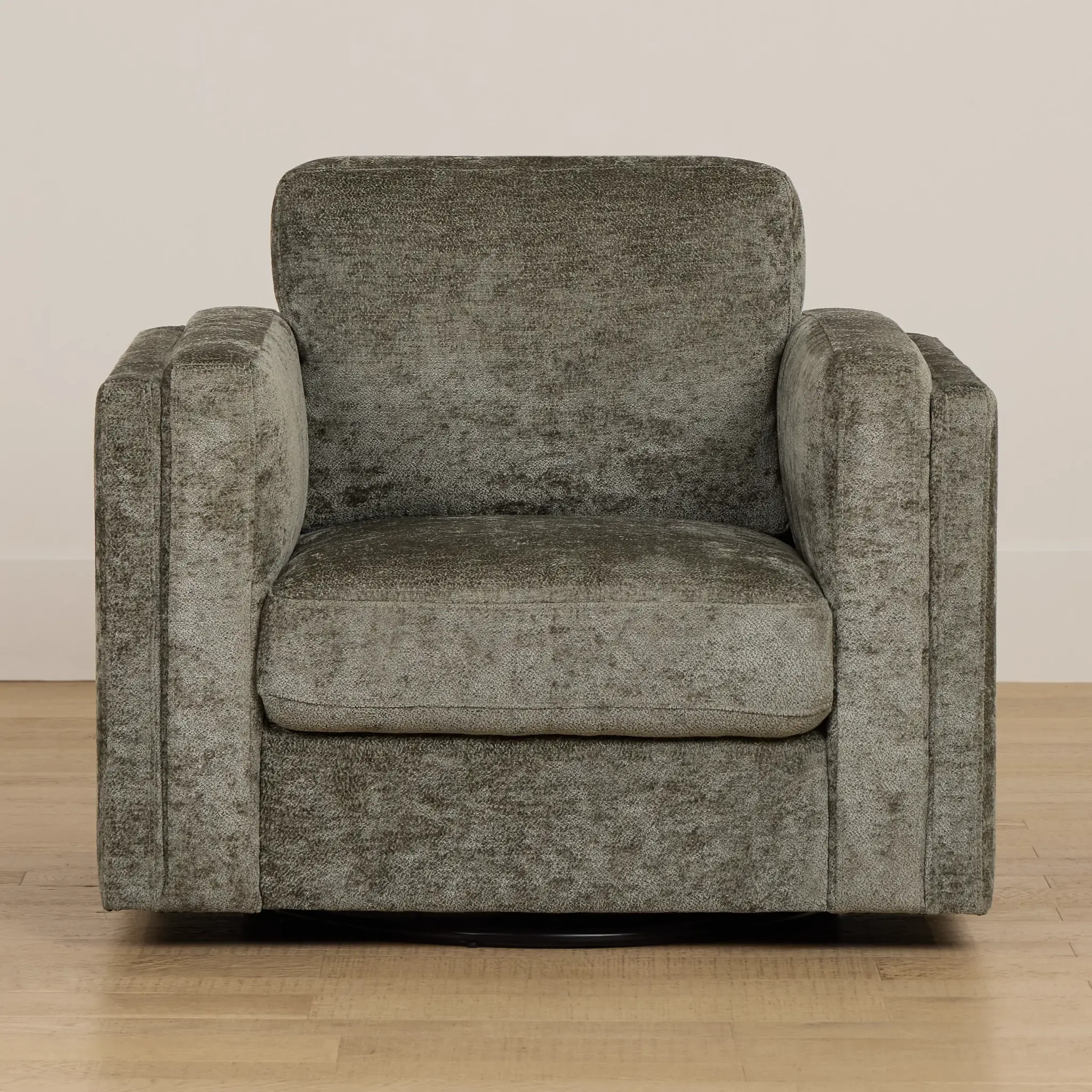 Farren Dark Green Fabric Swivel Chair Farren Dark Green Fabric Swivel Chair
