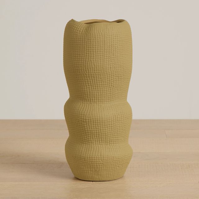 Waffi Beige Small Vase