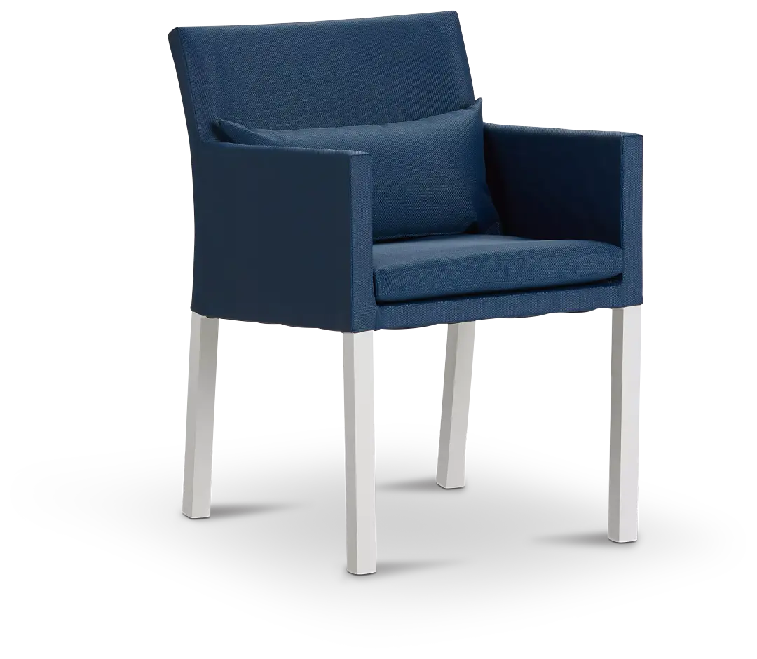 Lisbon Navy Cushioned Chair Lisbon Navy Cushioned Chair