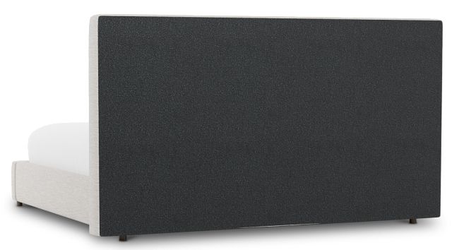 Grayton Maguire Pewter 54" Upholstered Platform Bed