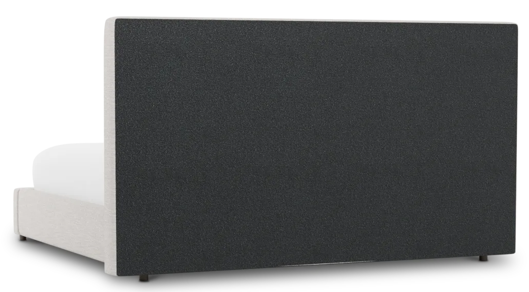 Grayton Maguire Pewter 54" Upholstered Platform Bed