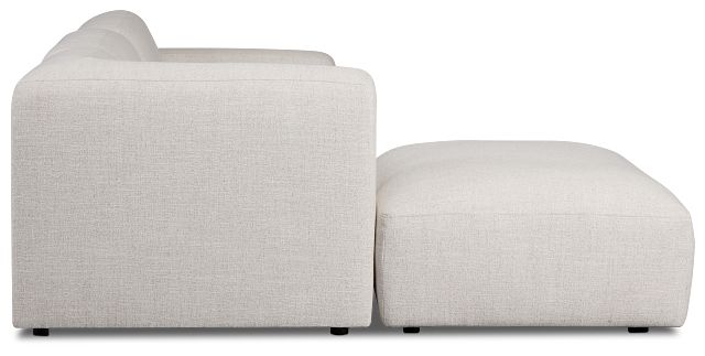 Baylor Light Beige Fabric 5-piece Left Facing Bumper Sectional