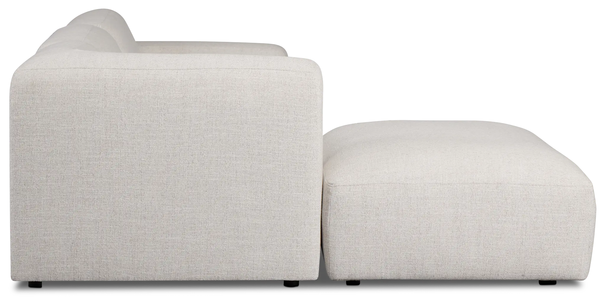 Baylor Light Beige Fabric 5-piece Left Facing Bumper Sectional Baylor Light Beige Fabric 5-piece Left Facing Bumper Sectional