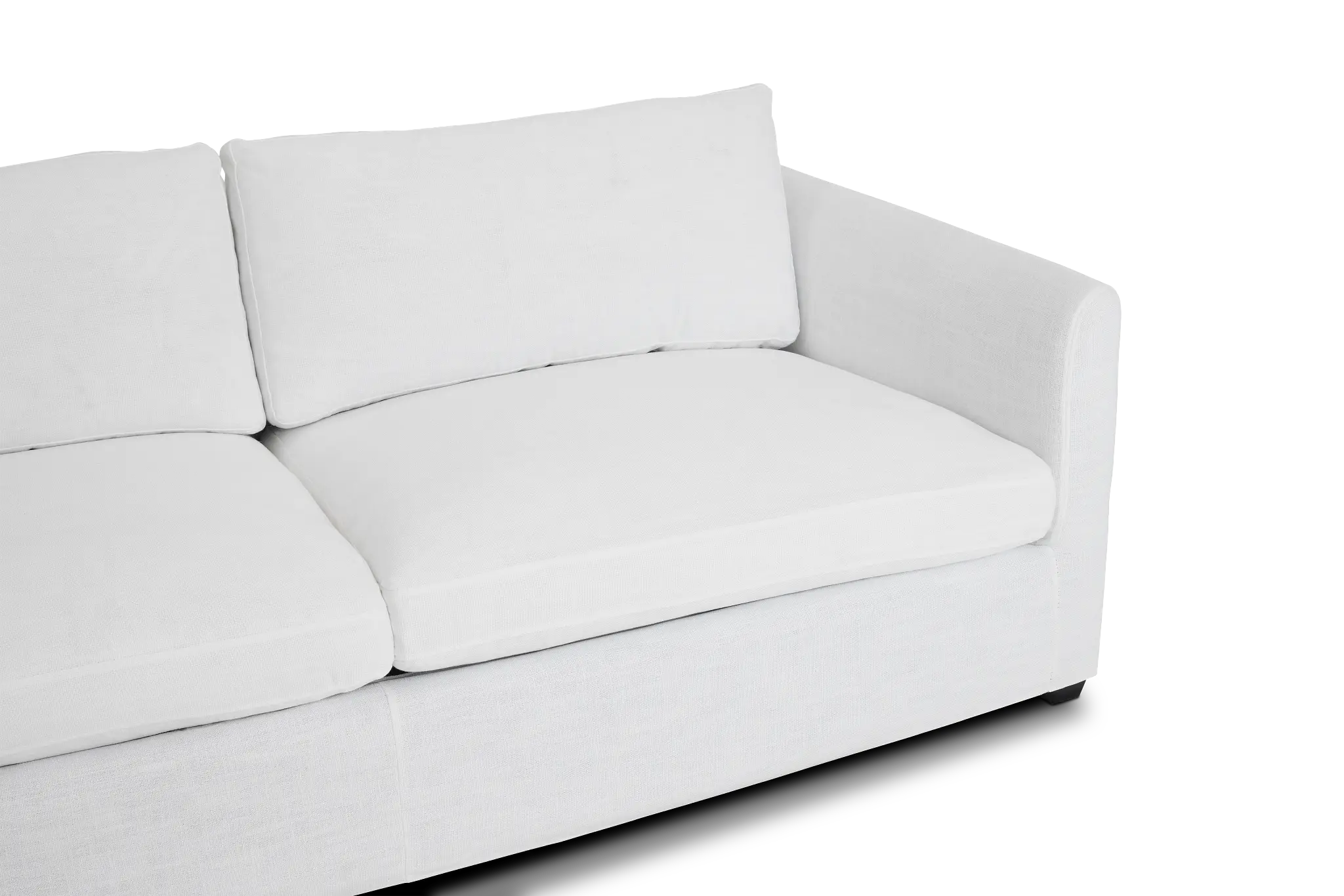 Willow 89" White Fabric Sofa Willow 89" White Fabric Sofa