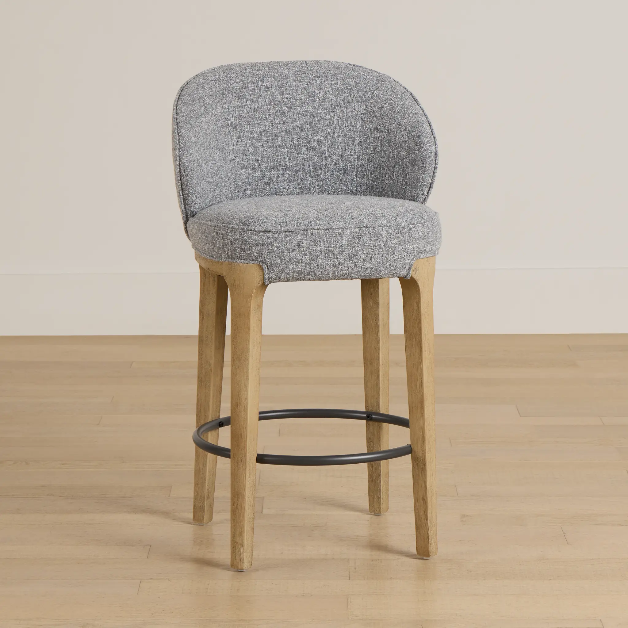 Libby Dark Gray Fabric 24" Upholstered Barstool Libby Dark Gray Fabric 24" Upholstered Barstool