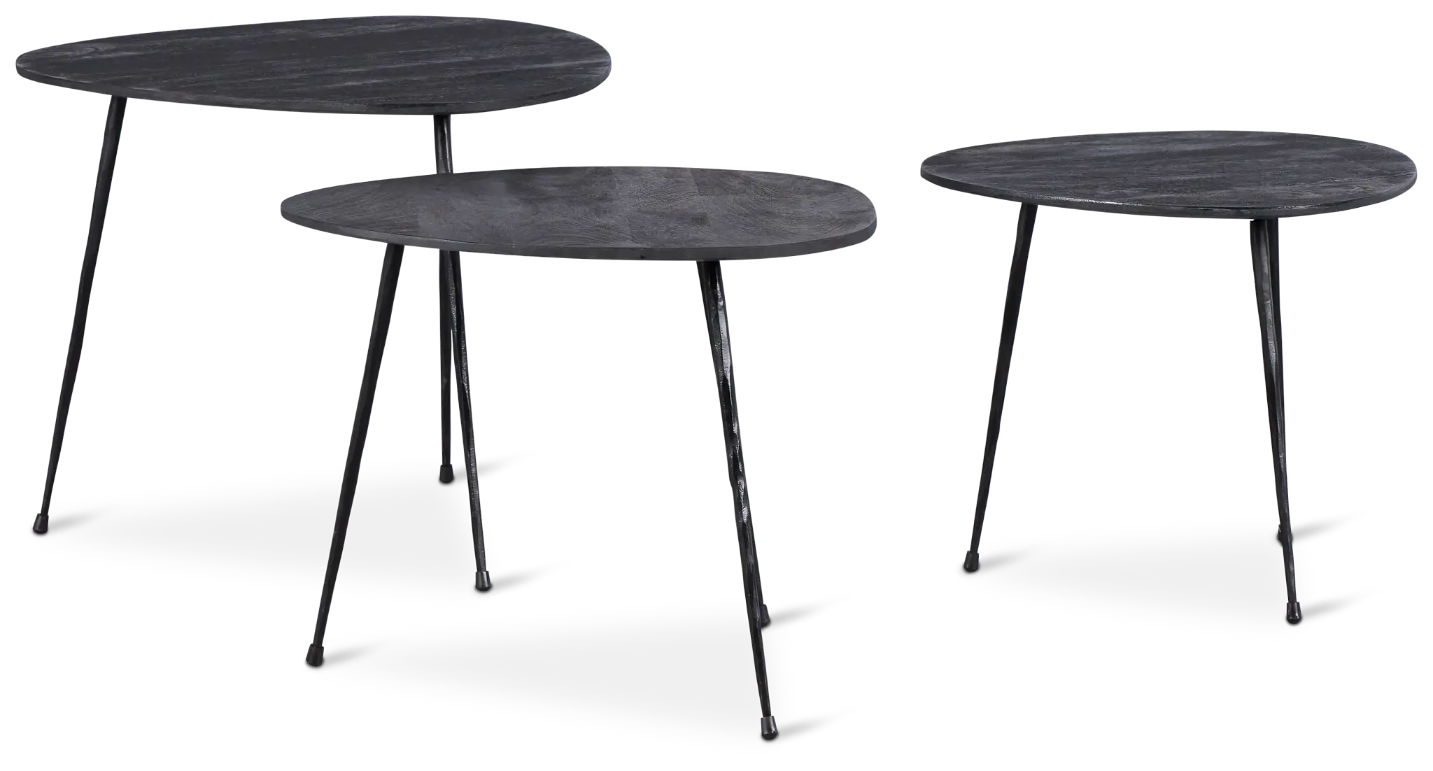 Reef Black Set Of 3 Nesting Tables Reef Black Set Of 3 Nesting Tables