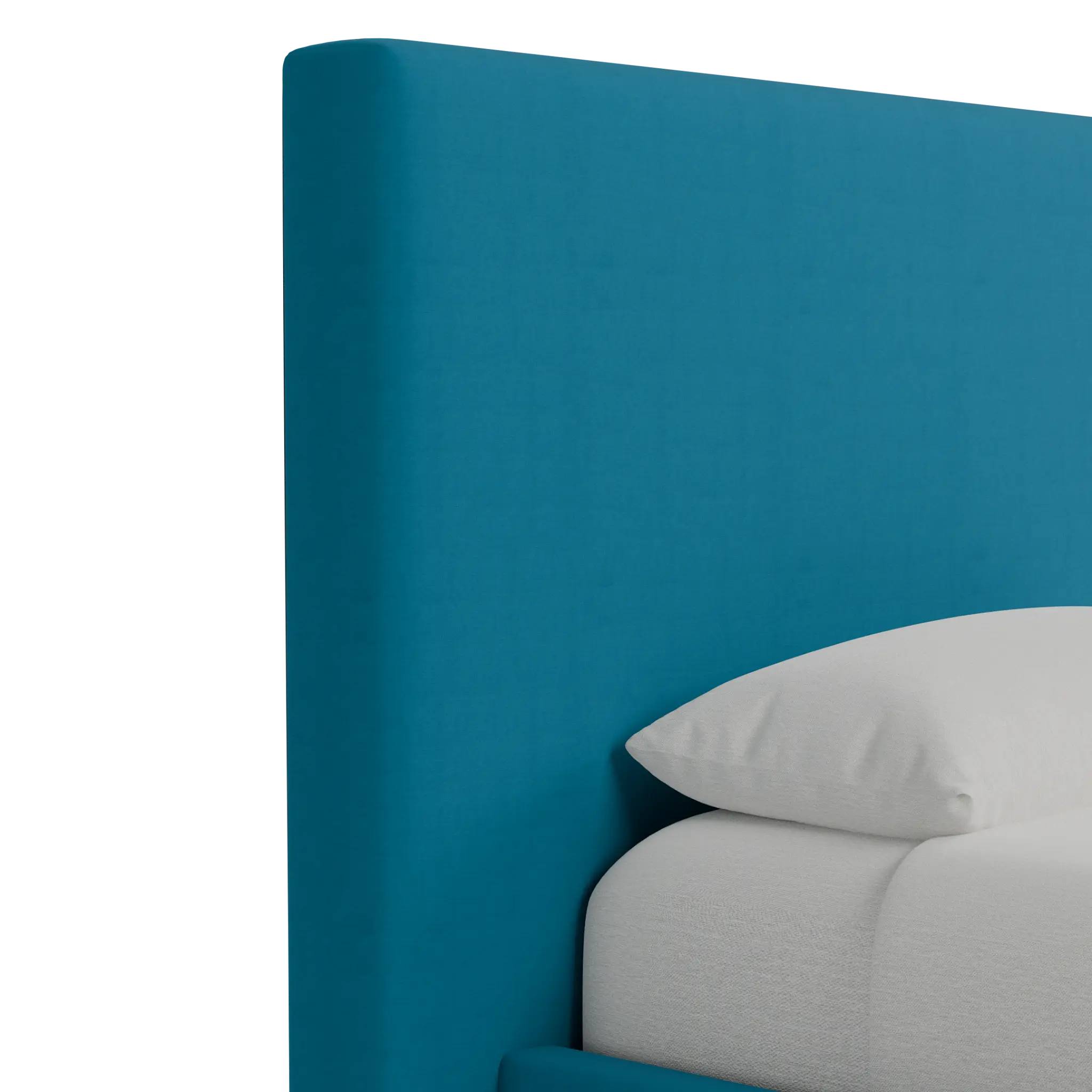 Grayton Joya Teal 54" Upholstered Platform Bed Grayton Joya Teal 54" Upholstered Platform Bed