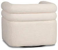 Celine Light Beige Fabric Swivel Accent Chair