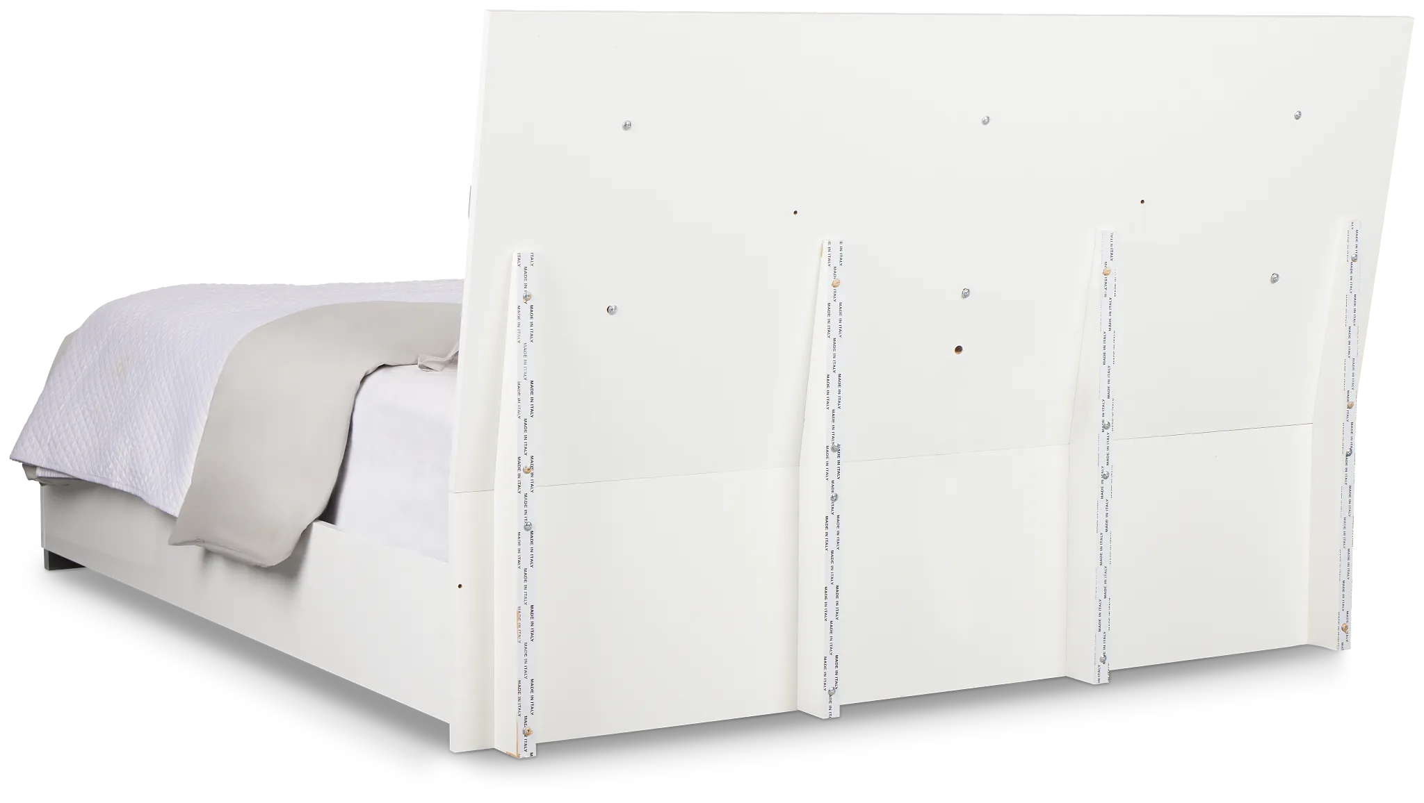 Modena White Platform Bed