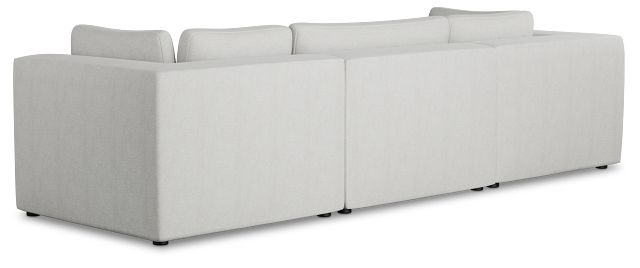 Destin Sutton Gray Fabric 3 Piece Modular Sofa