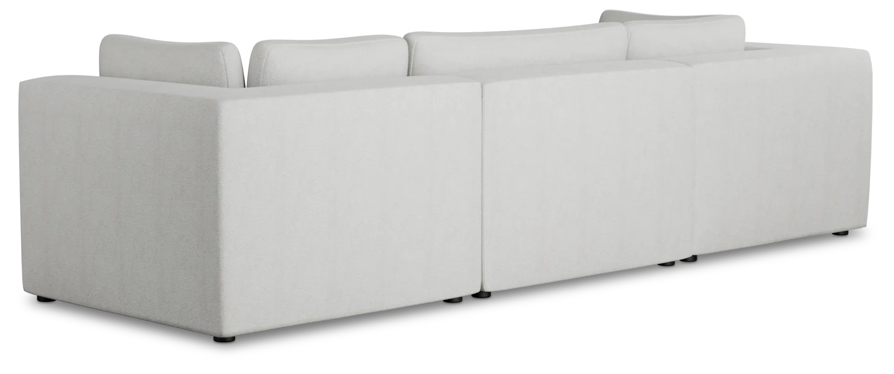 Destin Sutton Gray Fabric 3 Piece Modular Sofa