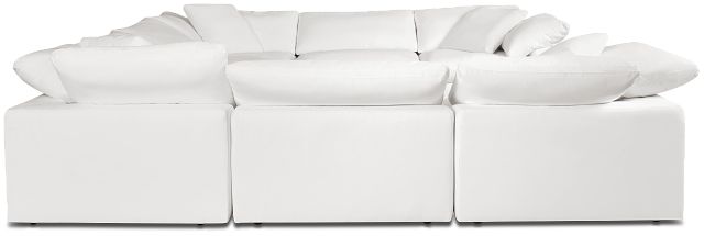 Nixon White Fabric 8-piece Modular Sectional