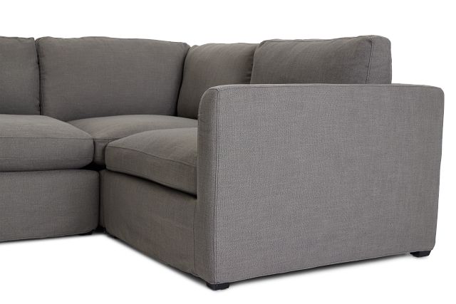 Willow Gray Fabric Medium Two-arm Sectional