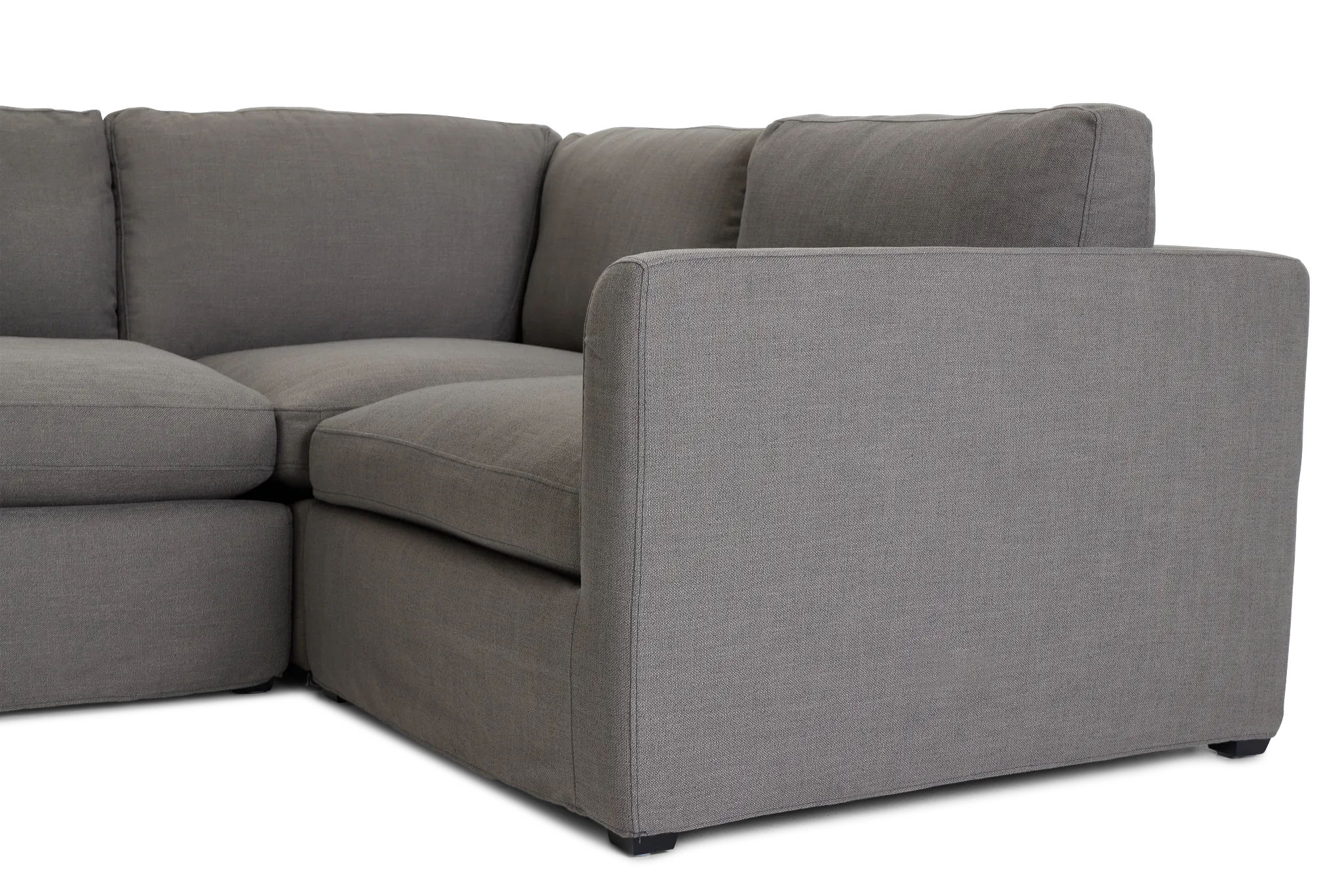 Willow Gray Fabric Medium Two-arm Sectional