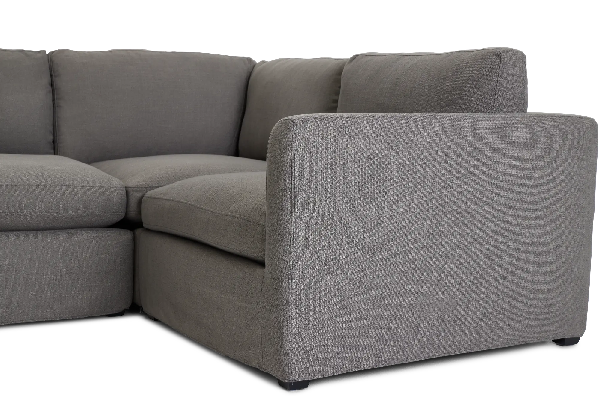Willow Gray Fabric Medium Two-arm Sectional Willow Gray Fabric Medium Two-arm Sectional
