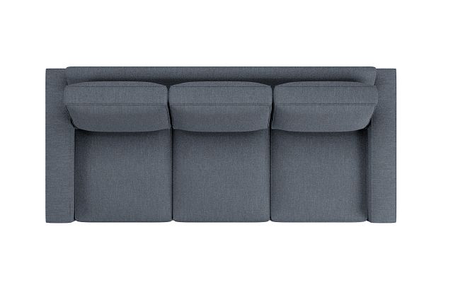 Edgewater Victory Dark Blue 96" Sofa W/ 3 Cushions