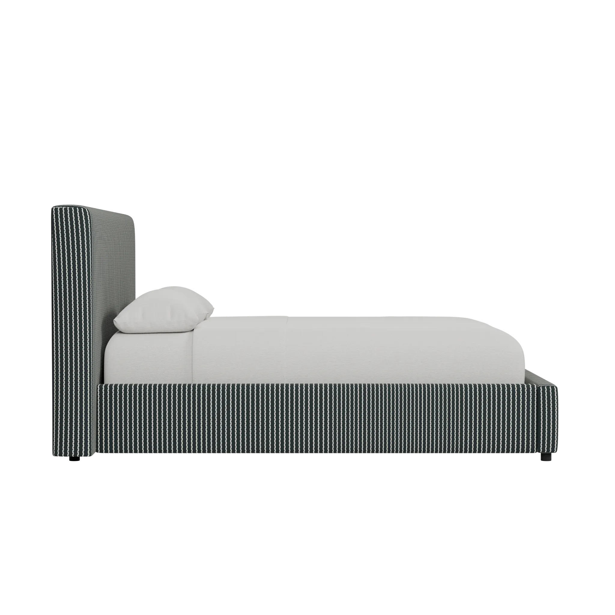 Grayton Lucy Navy 44" Upholstered Platform Bed
