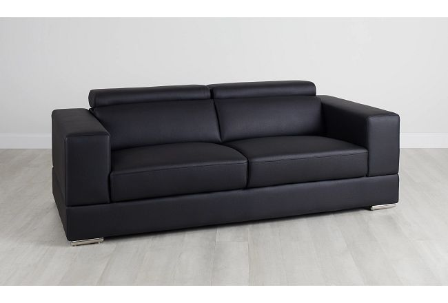 Maxwell Black Micro Sofa
